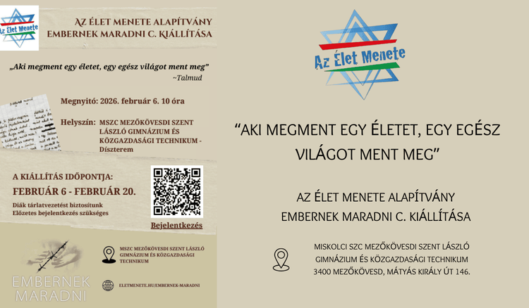 „Embernek maradni” kiállítás