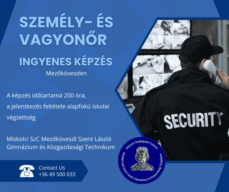 Személy- és vagyonőr képzés