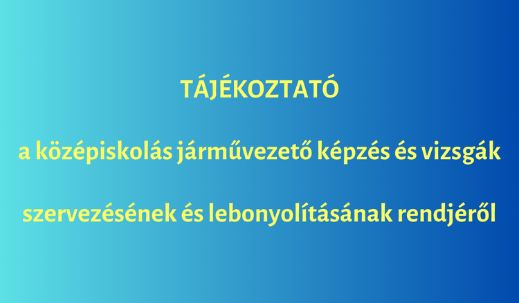 TÁJÉKOZTATÓ