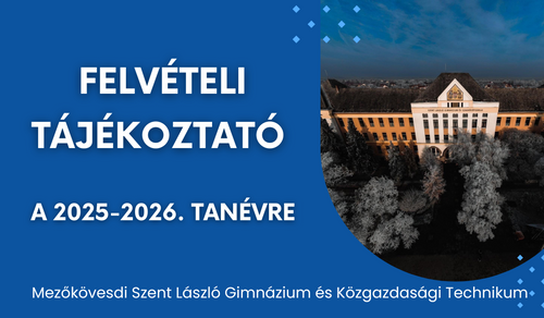 Felvételi tájékoztató