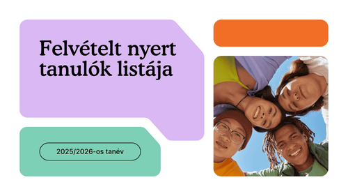 Felvett tanulók - 2025/2026. tanév