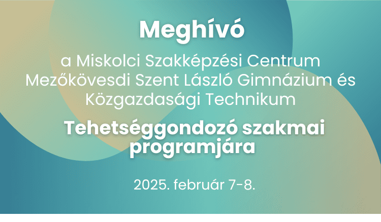 Tehetséggondozó szakmai program